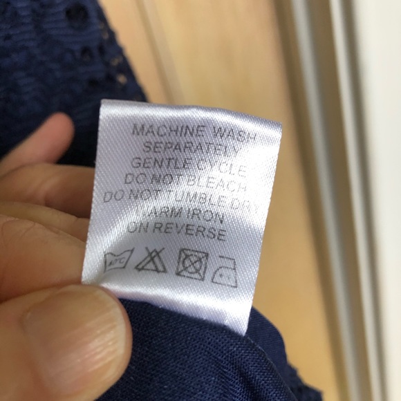 Navy Stretch Lace Maxi Dress, Size 8,10, Sleeveles - Picture 13 of 13